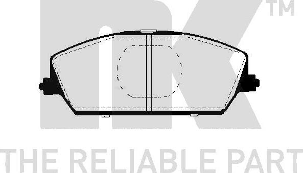 NK 225206 - Гальмівні колодки, дискові гальма autocars.com.ua