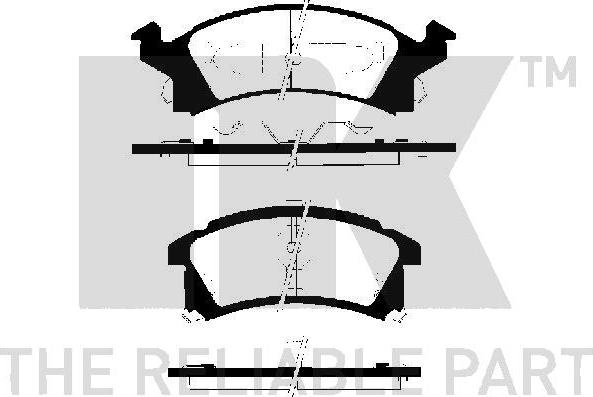 NK 229215 - Гальмівні колодки, дискові гальма autocars.com.ua