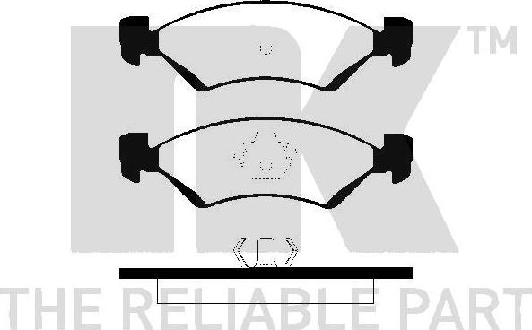 NK 229301 - Гальмівні колодки, дискові гальма autocars.com.ua