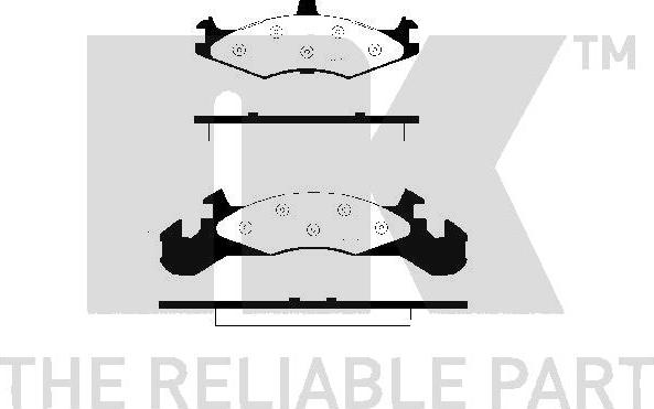NK 229304 - Гальмівні колодки, дискові гальма autocars.com.ua