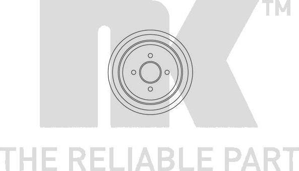 NK 252522 - Гальмівний барабан autocars.com.ua