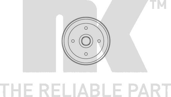 NK 253201 - Гальмівний барабан autocars.com.ua