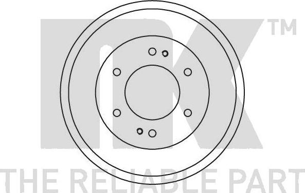 NK 253407 - Гальмівний барабан autocars.com.ua