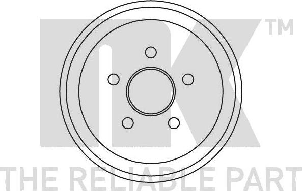 NK 259303 - Гальмівний барабан autocars.com.ua