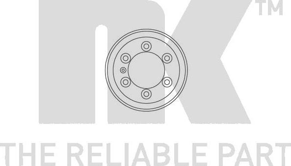 NK 262507 - Гальмівний барабан autocars.com.ua