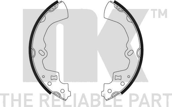 NK 2732459 - Комплект гальм, барабанний механізм autocars.com.ua