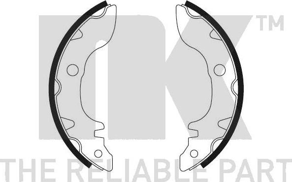 NK 2740494 - Комплект гальм, барабанний механізм autocars.com.ua