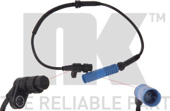 NK 291504 - Датчик ABS, частота обертання колеса autocars.com.ua