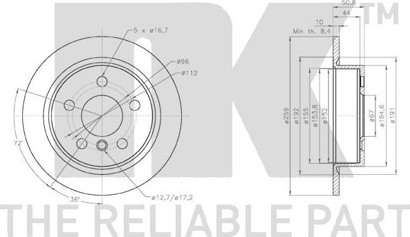 NK 314049 - Тормозной диск autodnr.net