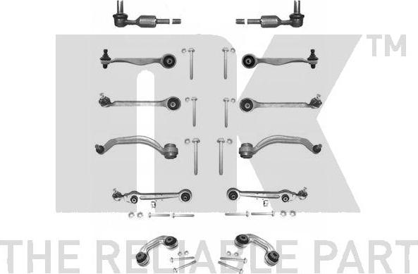 NK 5014770 - К-т важелів з накінечн. конус 21-24.5mm VW Passat B5 autocars.com.ua