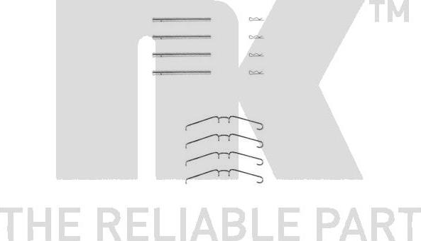 NK 7939155 - Комплектуючі, колодки дискового гальма autocars.com.ua