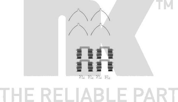 NK 7945116 - Комплектуючі, колодки дискового гальма autocars.com.ua