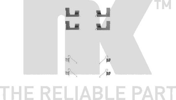 NK 7952179 - Комплектуючі, колодки дискового гальма autocars.com.ua