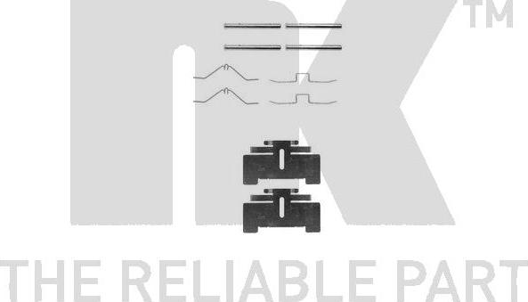 NK 7999974 - Комплектуючі, колодки дискового гальма autocars.com.ua