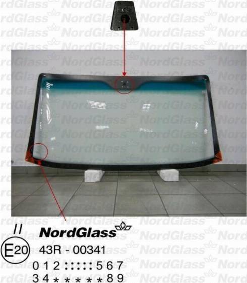 NordGlass 4042433 - Вітрове скло autocars.com.ua