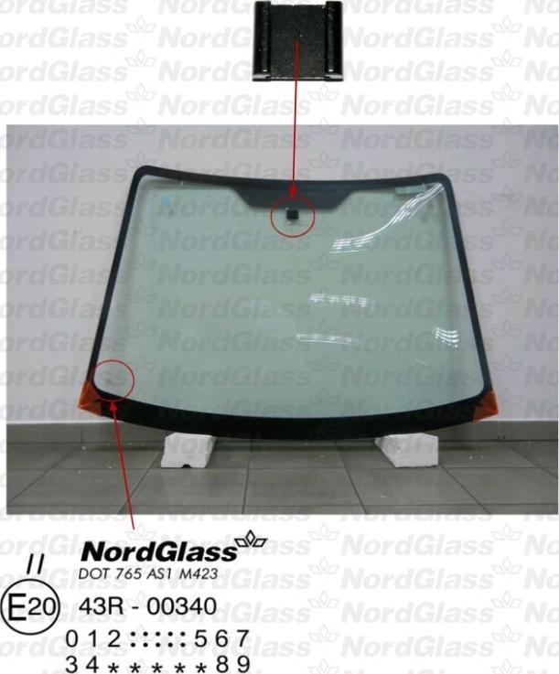 NordGlass 4043731 - Ветровое стекло avtokuzovplus.com.ua