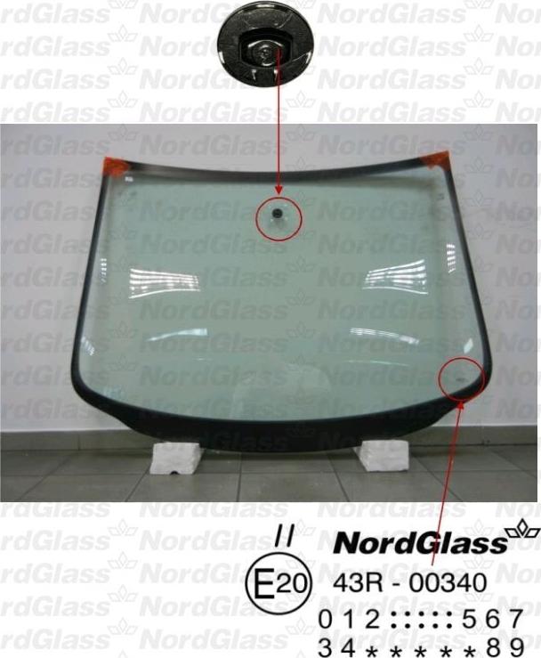 NordGlass 4042440 - Вітрове скло autocars.com.ua