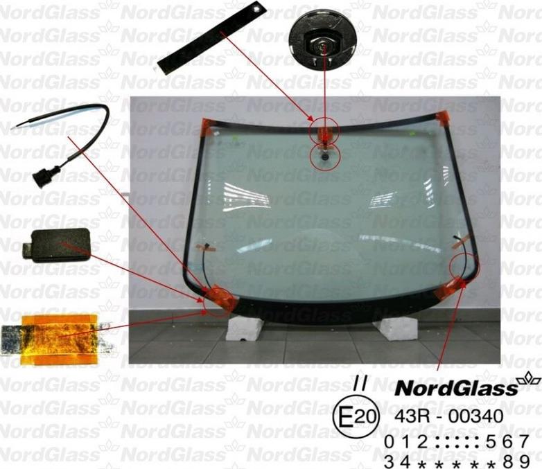 NordGlass 4042447 - Ветровое стекло avtokuzovplus.com.ua