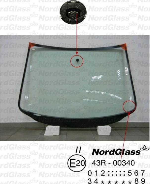 NordGlass 4043392 - Ветровое стекло avtokuzovplus.com.ua