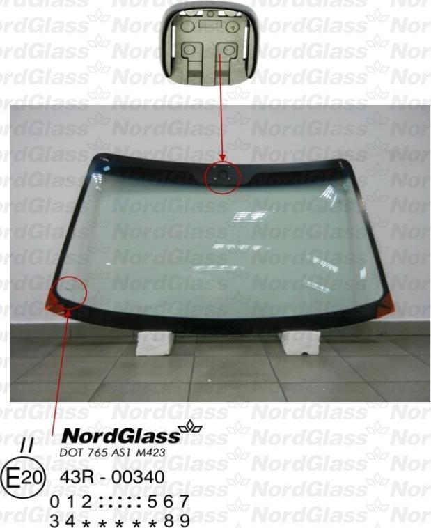 NordGlass 4043304 - Ветровое стекло avtokuzovplus.com.ua