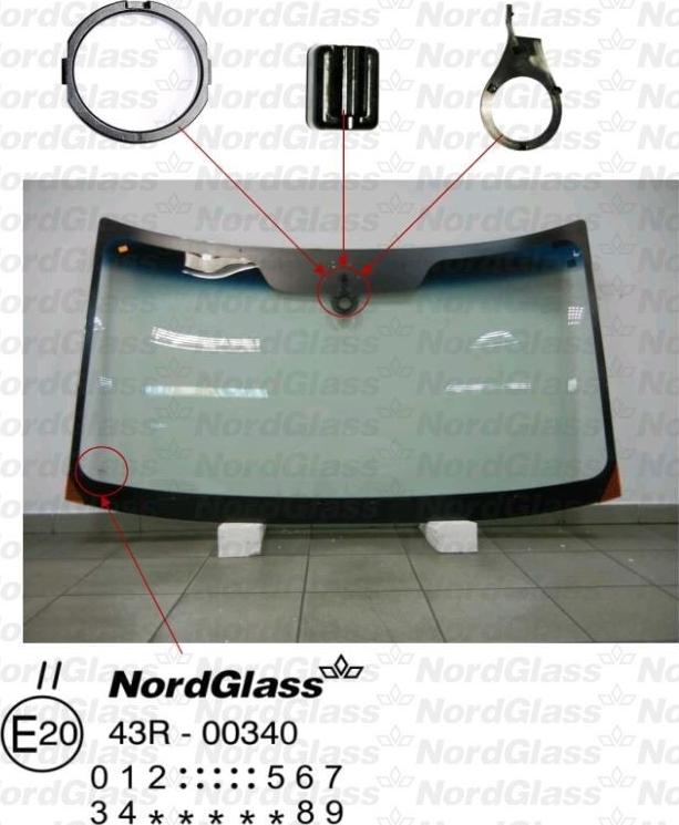 NordGlass 4043741 - Ветровое стекло avtokuzovplus.com.ua