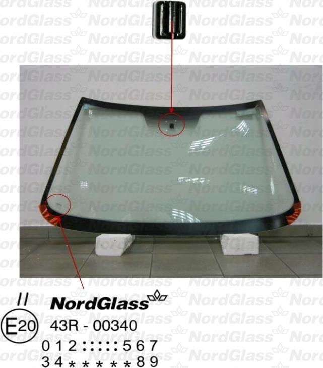 NordGlass 4042474 - Вітрове скло autocars.com.ua