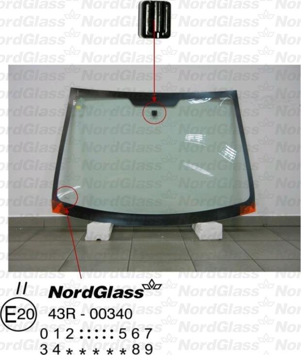 NordGlass 4042476 - Вітрове скло autocars.com.ua
