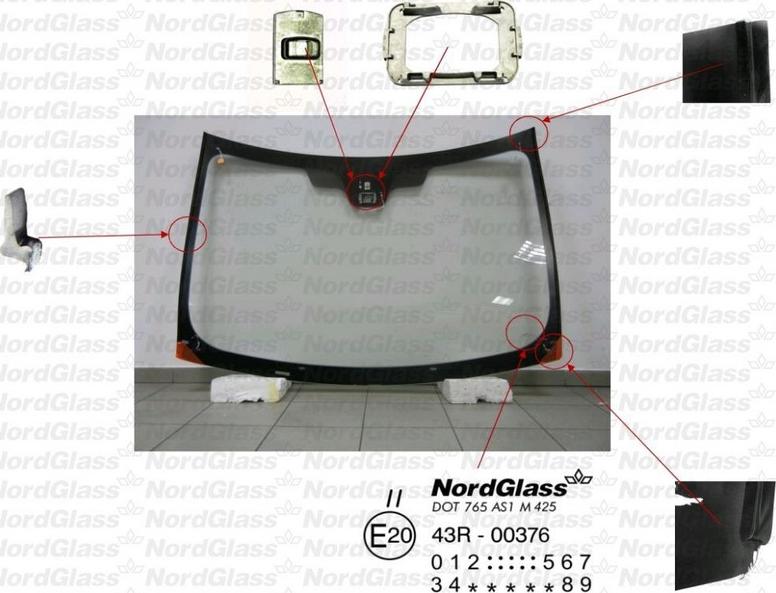 NordGlass 4042531 - Ветровое стекло avtokuzovplus.com.ua