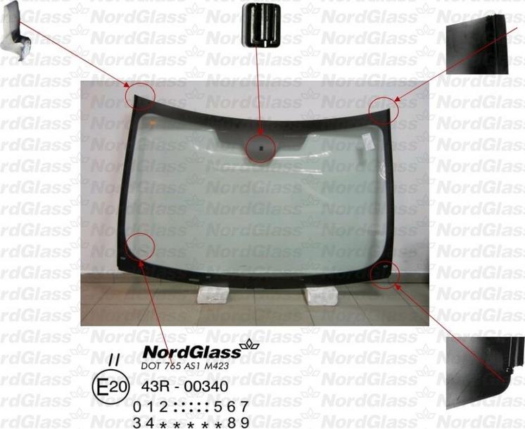 NordGlass 4042480 - Ветровое стекло avtokuzovplus.com.ua