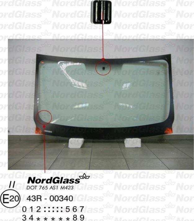 NordGlass 4043217 - Ветровое стекло avtokuzovplus.com.ua