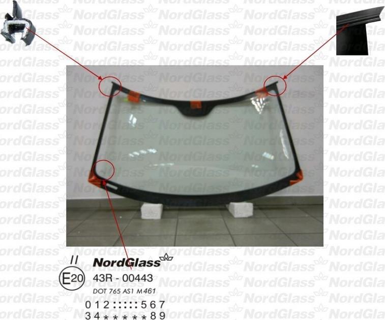 NordGlass 4042492 - Ветровое стекло avtokuzovplus.com.ua