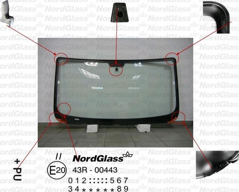 NordGlass 4043882 - Ветровое стекло avtokuzovplus.com.ua