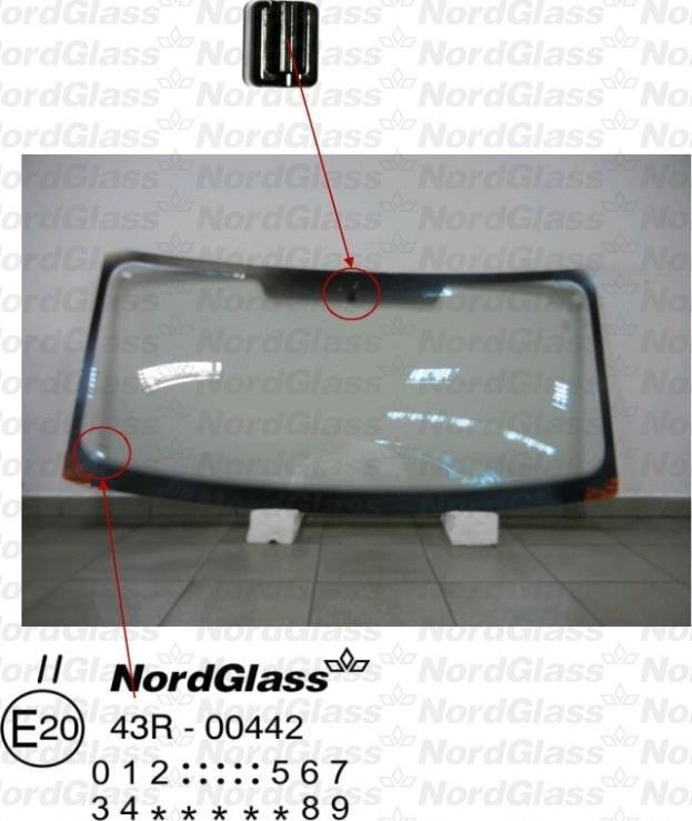 NordGlass 4043344 - Ветровое стекло avtokuzovplus.com.ua
