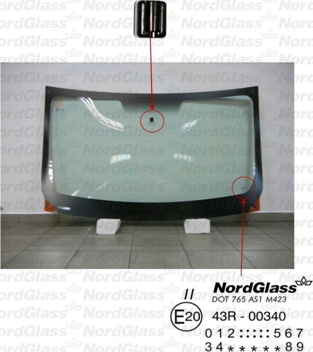 NordGlass 4043707 - Вітрове скло autocars.com.ua