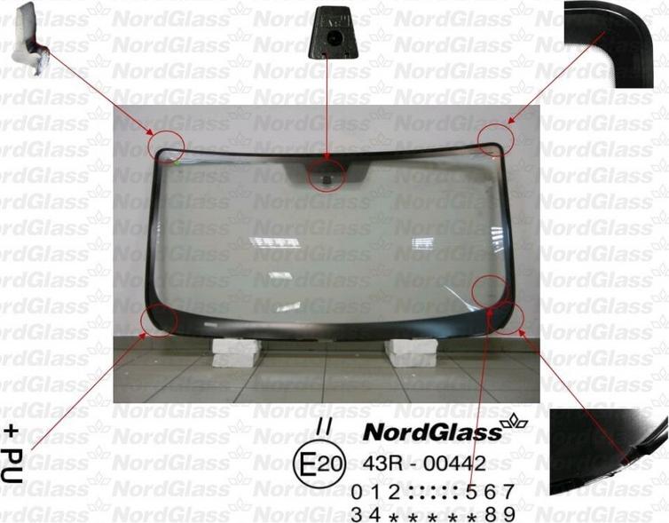 NordGlass 4044106 - Вітрове скло autocars.com.ua