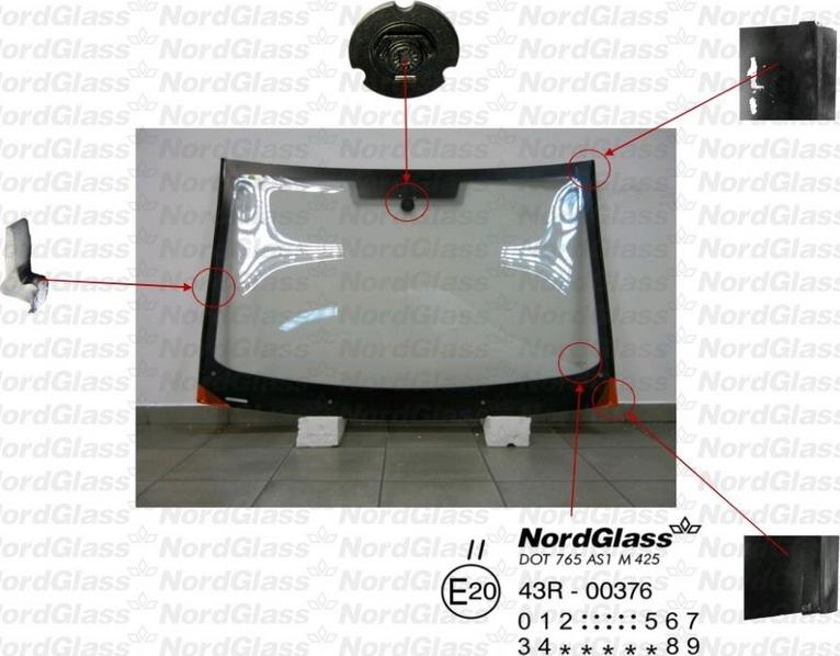 NordGlass 4042582 - Вітрове скло autocars.com.ua