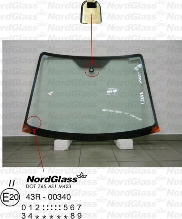 NordGlass 4044144 - Ветровое стекло avtokuzovplus.com.ua