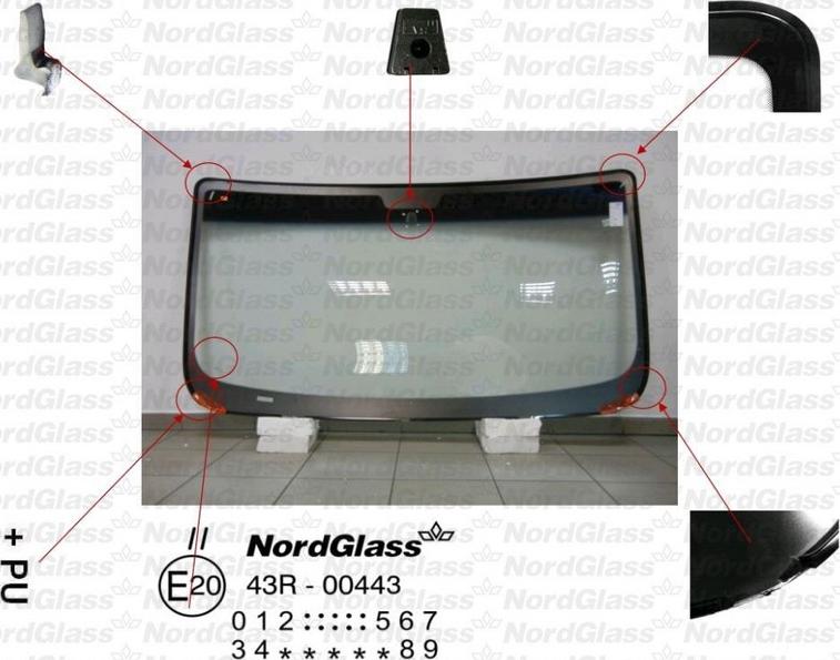 NordGlass 4042589 - Вітрове скло autocars.com.ua