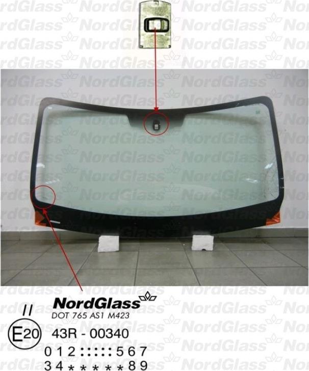 NordGlass 4042611 - Вітрове скло autocars.com.ua
