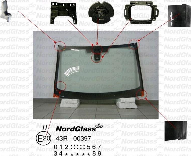 NordGlass 4042613 - Вітрове скло autocars.com.ua