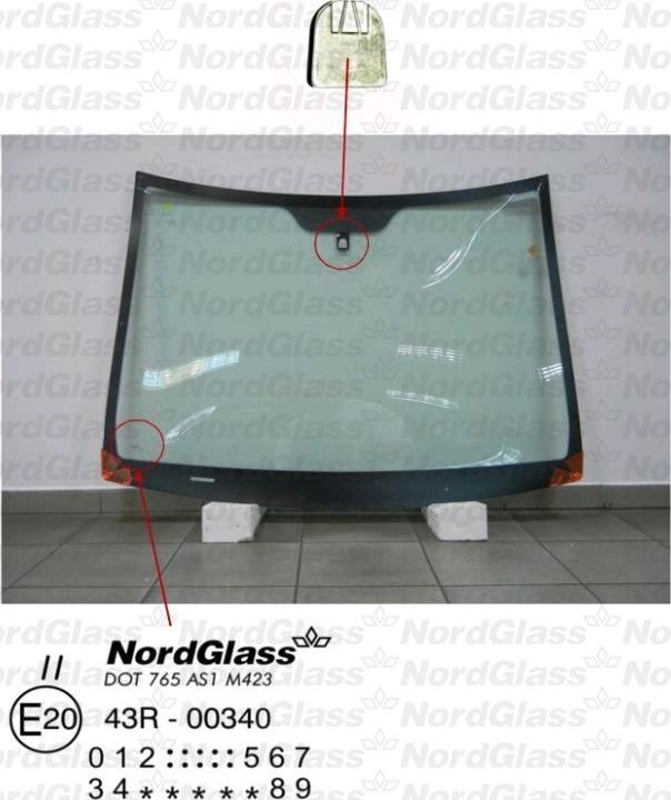 NordGlass 4044562 - Вітрове скло autocars.com.ua