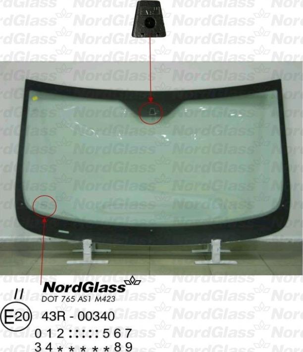 NordGlass 4042623 - Ветровое стекло avtokuzovplus.com.ua