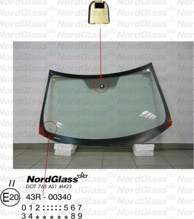 NordGlass 4042635 - Ветровое стекло avtokuzovplus.com.ua