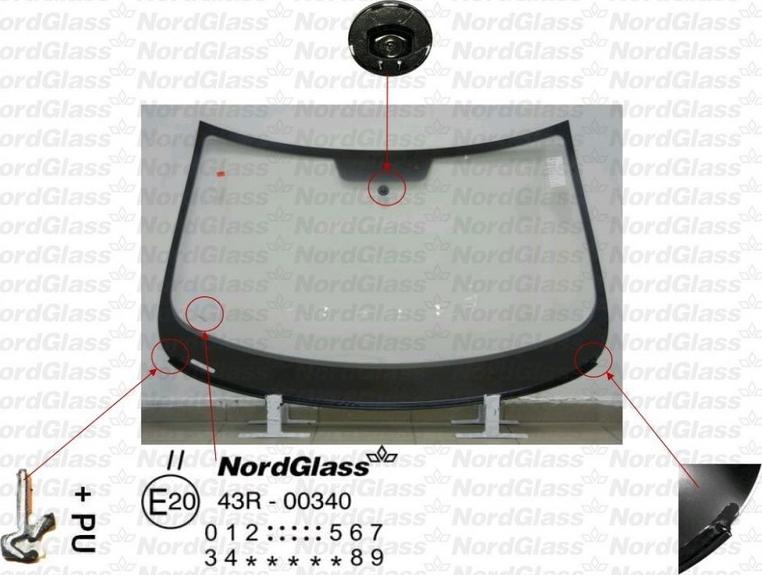 NordGlass 4042636 - Ветровое стекло avtokuzovplus.com.ua