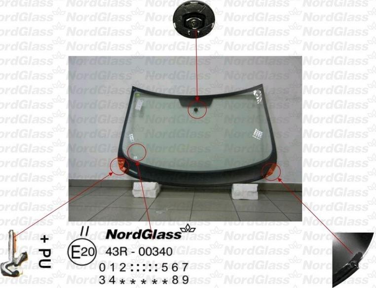 NordGlass 4042637 - Ветровое стекло avtokuzovplus.com.ua