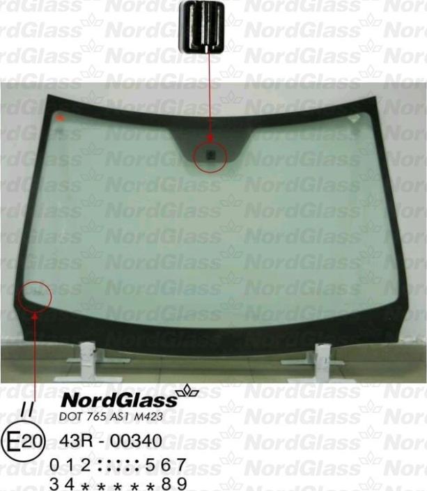 NordGlass 4042643 - Вітрове скло autocars.com.ua