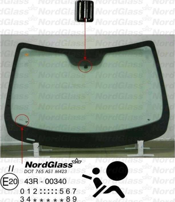 NordGlass 4042650 - Ветровое стекло avtokuzovplus.com.ua