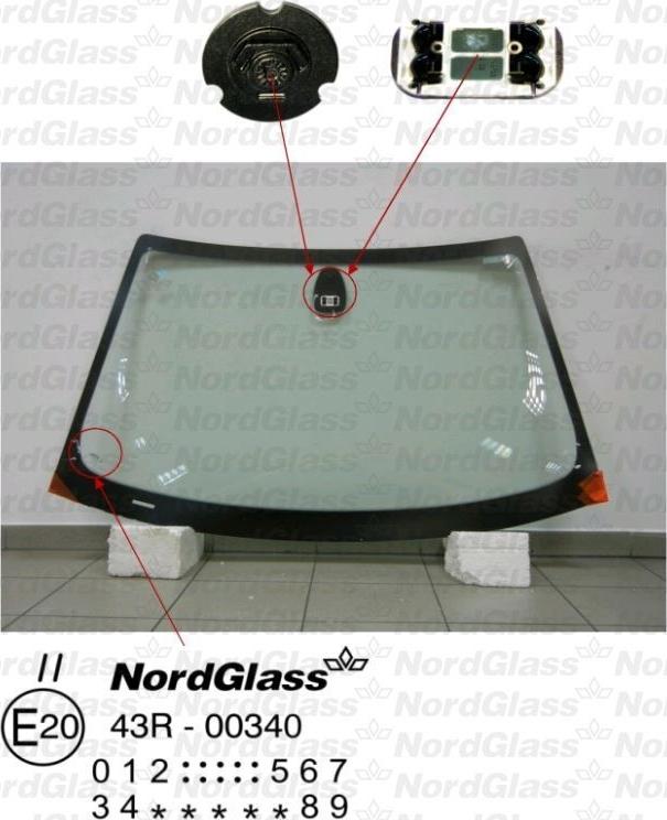 NordGlass 4043134 - Вітрове скло autocars.com.ua