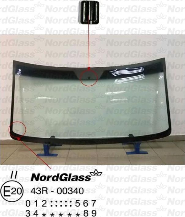 NordGlass 4043157 - Ветровое стекло avtokuzovplus.com.ua