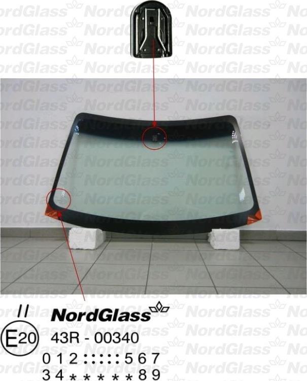 NordGlass 4043165 - Ветровое стекло avtokuzovplus.com.ua